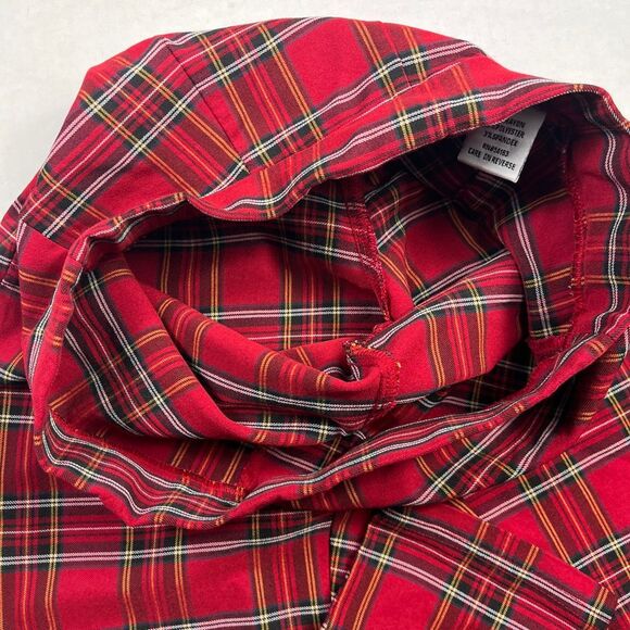 Tommy Hilfiger Skinny Cigarette Pants Plaid Tartan Check Holiday 90s Pull On 10 - Picture 9 of 11